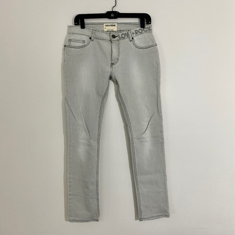 ZADIG & VOLTAIRE DarksideBleachJeans 26 (fit as 27) LIKE NEW divine fit